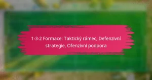 1-3-2 Formace: Taktický rámec, Defenzivní strategie, Ofenzivní podpora